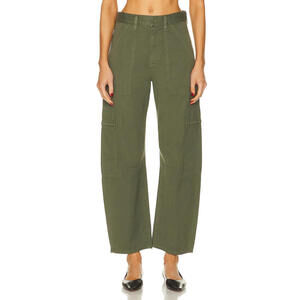Citizens Of Humanity Marcelle Green Cotton Low Slung Cargo pants SZ 27 $248 msrp